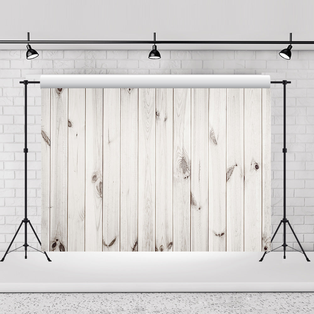 Toile de fond de mur en bois blanc clair vintage pour la photographie