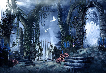 Toile de fond décors magiques d'Halloween pour la photographie