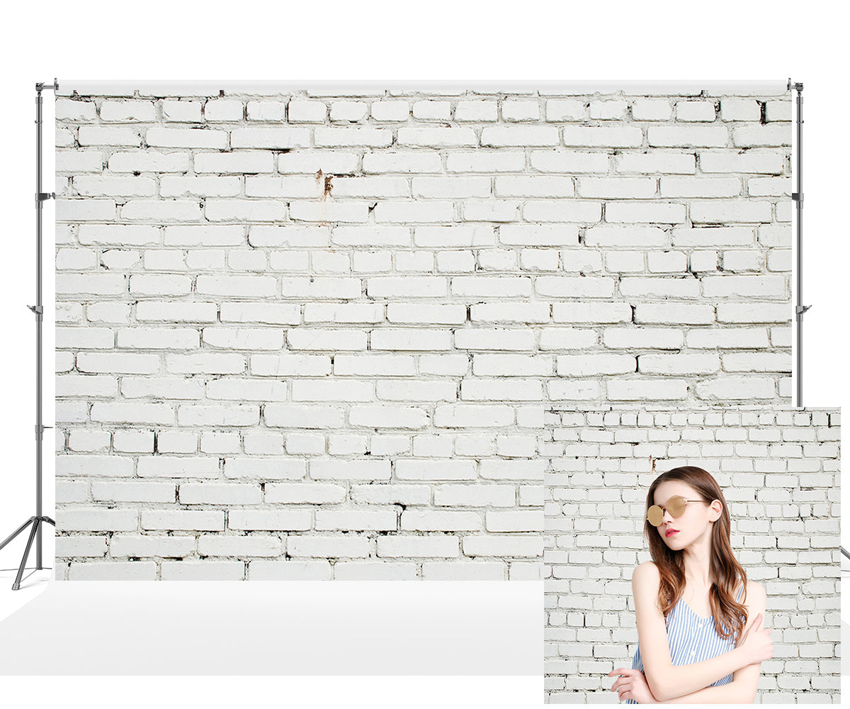 Toile de fond de mur de briques rétro pour le studio