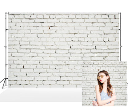 Toile de fond de mur de briques rétro pour le studio