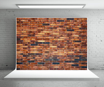 Toile de fond photo mur de briques marron foncé pour le studio