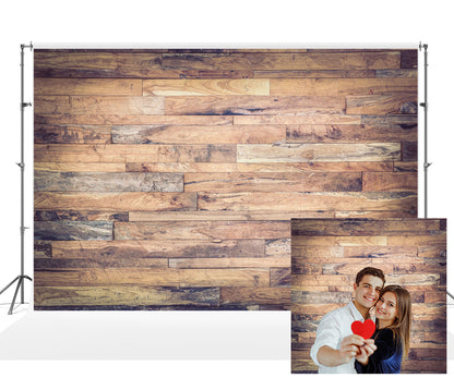 Toile de fond photo en bois brun grain de bois vintage
