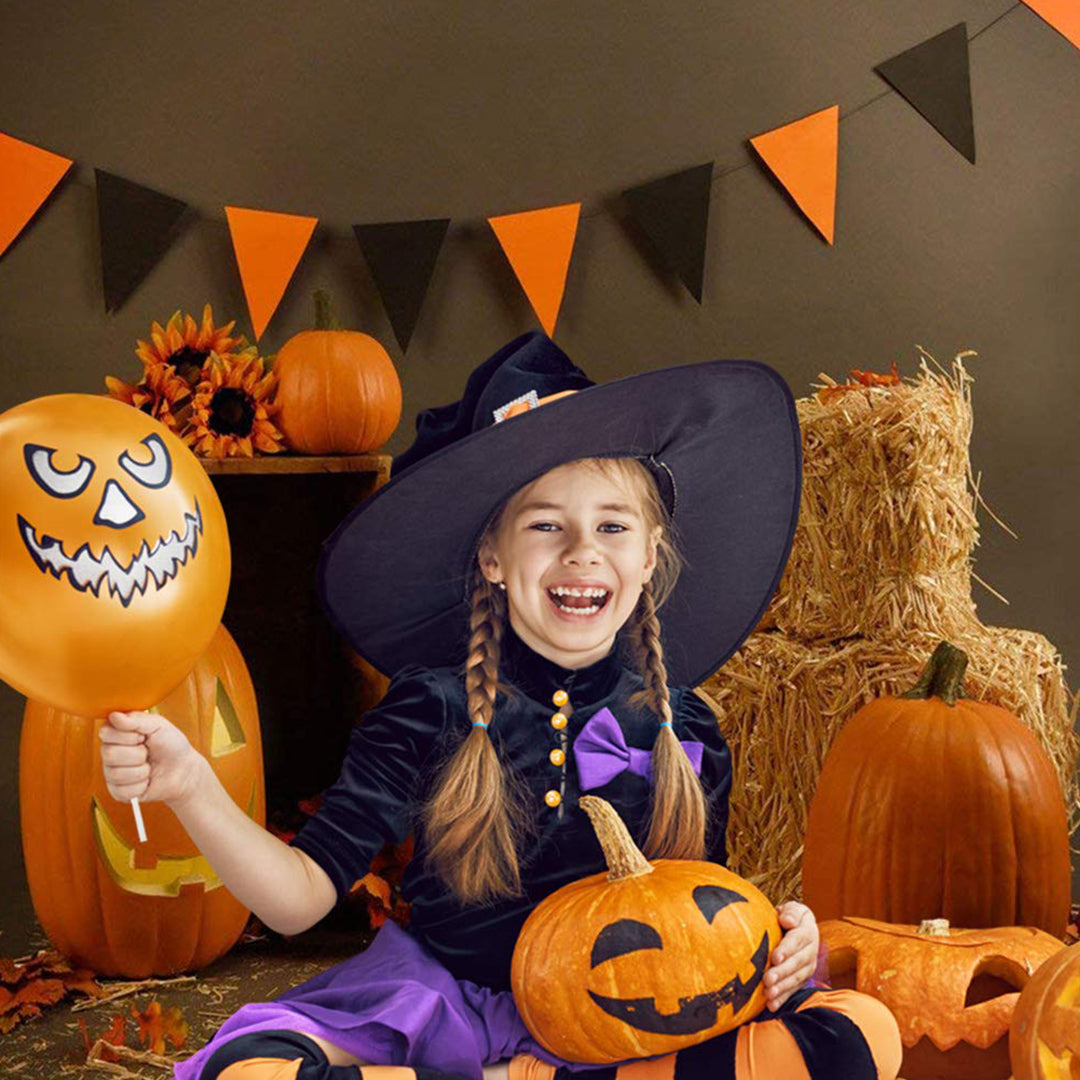 Toile de fond brun Halloween photographie de citrouille pour le studio