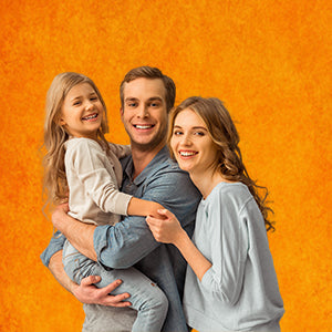Toile de fond abstraitee de photographie orange couleur unie pour la prise de vue photo
