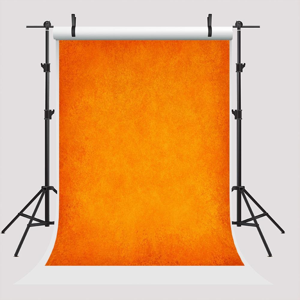 Orange Solid Photography Fabric Abstract Backdrop for Photo Shooting