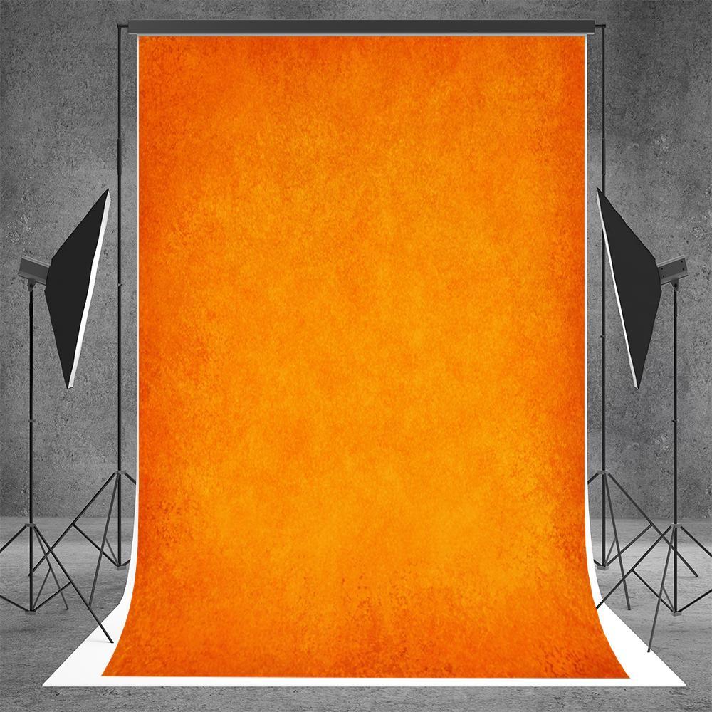 Orange Solid Photography Fabric Abstract Backdrop for Photo Shooting