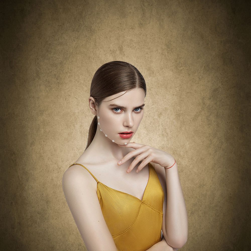 Toile de fond de portrait d'art abstrait marron et marron clair