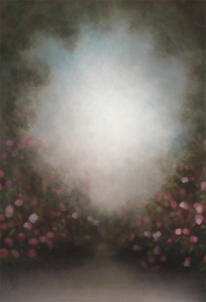 Toile de fond décors lumineux abstraite floraux roses pour la photographie