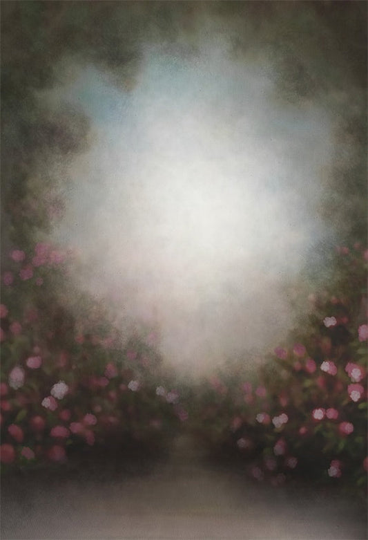 Toile de fond décors lumineux abstraite floraux roses pour la photographie