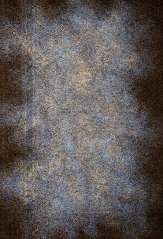 Toile de fond de photographie abstraite marbrée marron et bleu pour le studio