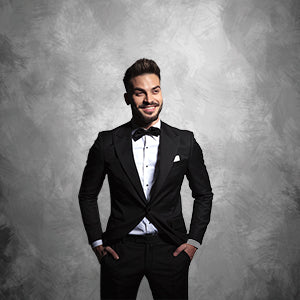 Toile de fond de portrait abstrait gris de noir pour la photographie