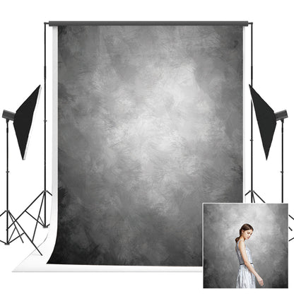 Toile de fond de portrait abstrait gris de noir pour la photographie