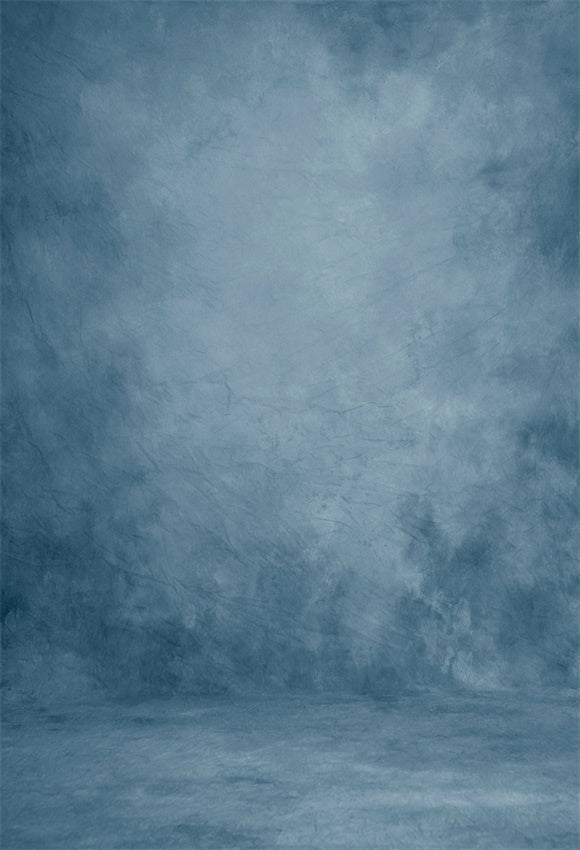 Toile de fond abstraitee bleu fumé pour portrait photographique