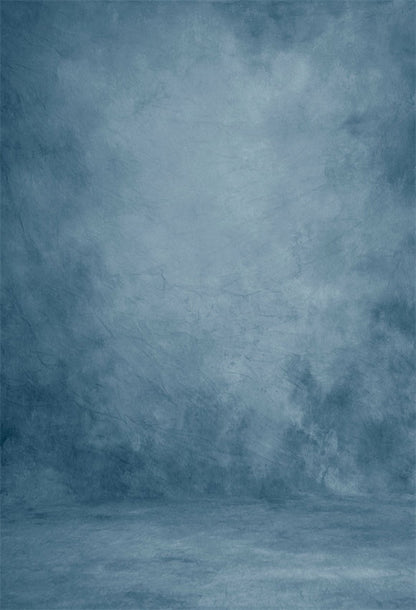 Toile de fond abstraitee bleu fumé pour portrait photographique