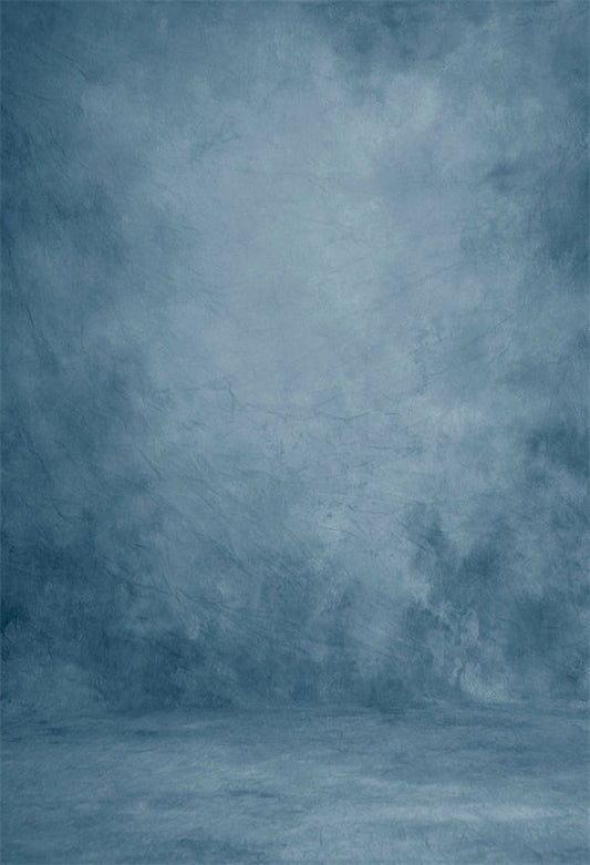 Toile de fond abstraitee bleu fumé pour portrait photographique