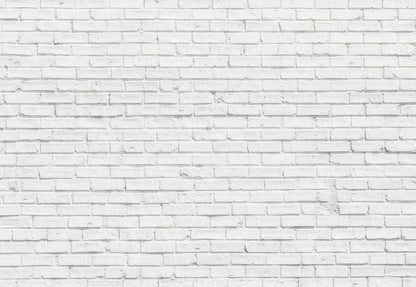 Toile de fond décors de photographie de mur de briques blanches
