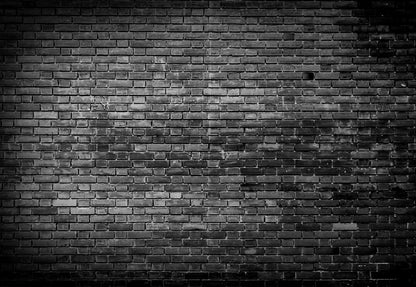 Toile de fond de photographie de mur de texture de brique noire
