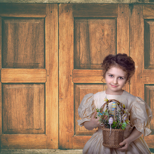 Toile de fond de photographie de porte de grange en bois vieilli rustique vintage pour le studio photo KH00832