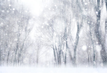 Toile de fond d'arbre de flocon de neige fantastique d'hiver pour la photographie
