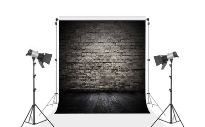 Toile de fond rétro noir brique mur photographie portrait fond pour la photographie KH02555