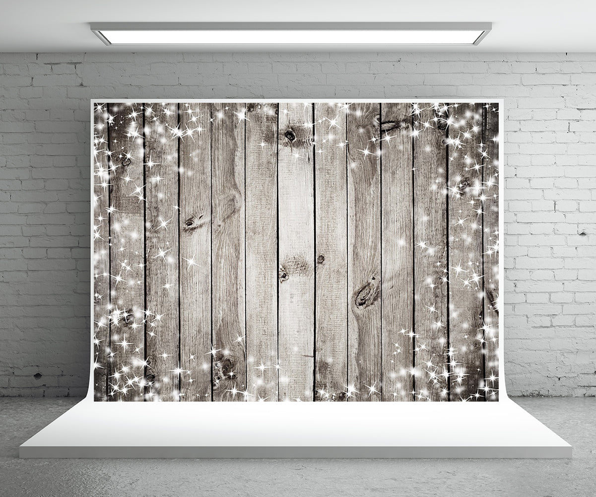 Toile de fond de photographie de mur en bois scintillant pour la photographie