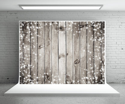 Toile de fond de photographie de mur en bois scintillant pour la photographie