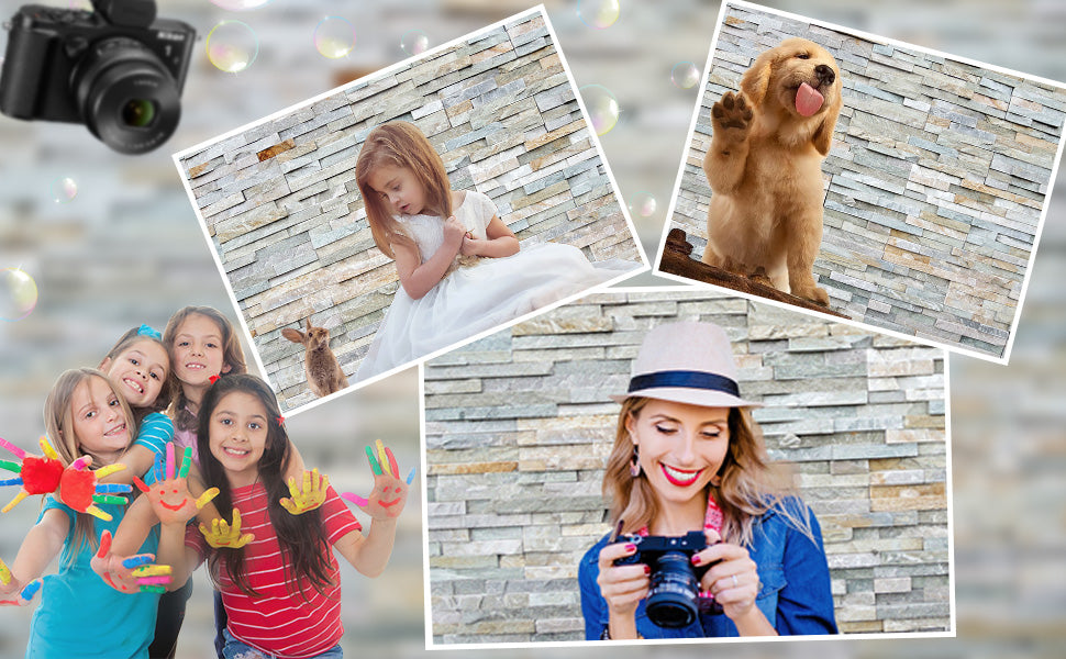 Toile de fond de mur de pierre calcaire roche mur fond imprimable photographie KH03721