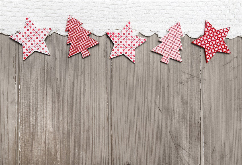 Toile de fond de photographie de mur en bois de Noël