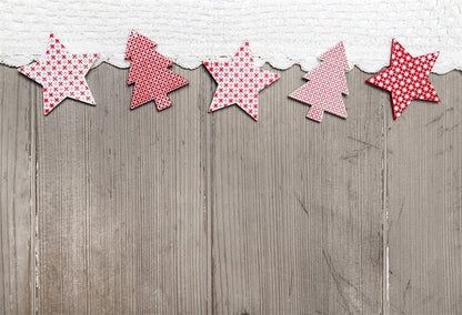 Toile de fond de photographie de mur en bois de Noël