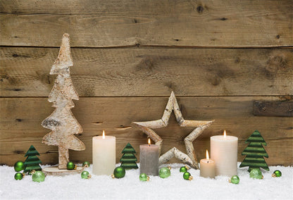 Toile de fond de cabine de photo de photographie de bois de Noël