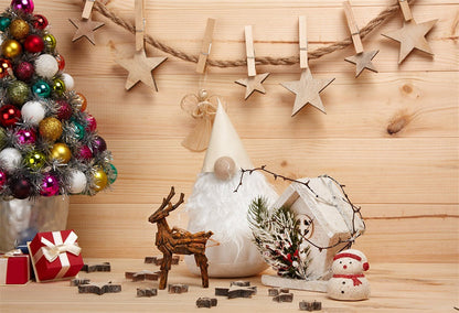 Toile de fond de photographie de Noël pour la décoration intérieure