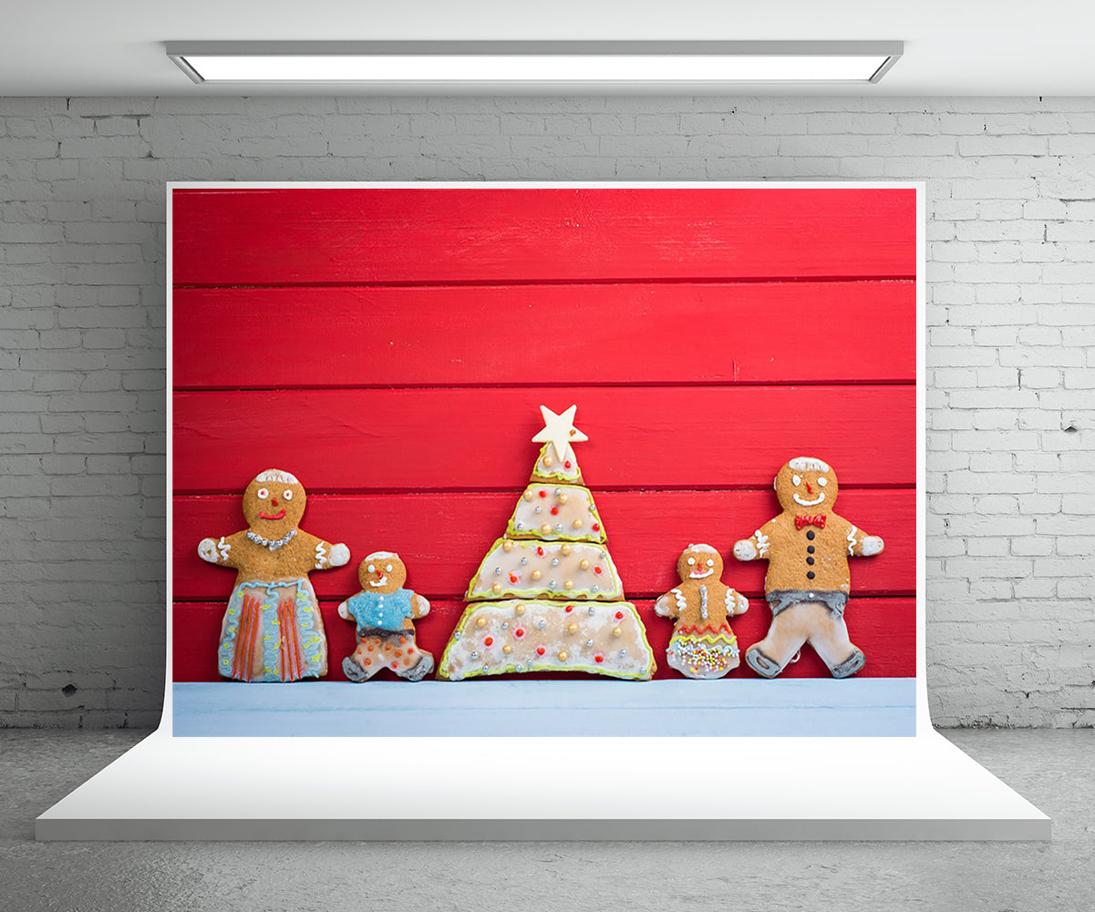 Toile de fond de photographie de mur en bois de Noël rouge