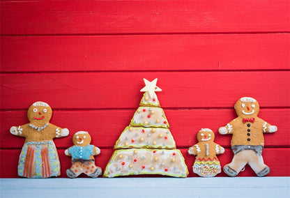 Toile de fond de photographie de mur en bois de Noël rouge