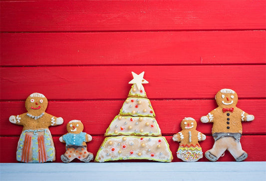 Toile de fond de photographie de mur en bois de Noël rouge