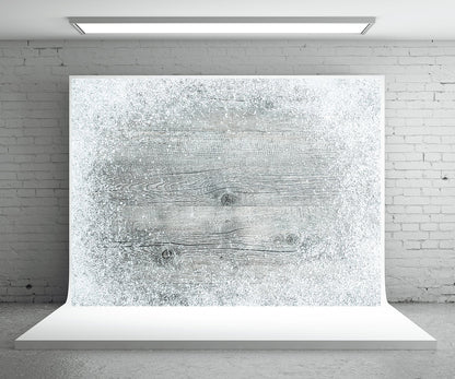 Toile de fond de flocon de neige bois photographie fond de Noël