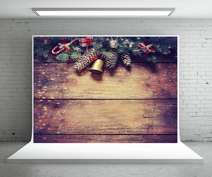 Toile de fond de photo de Noël fond de photographie de mur en bois