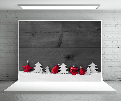Toile de fond de photographie de mur en bois foncé fond de Noël