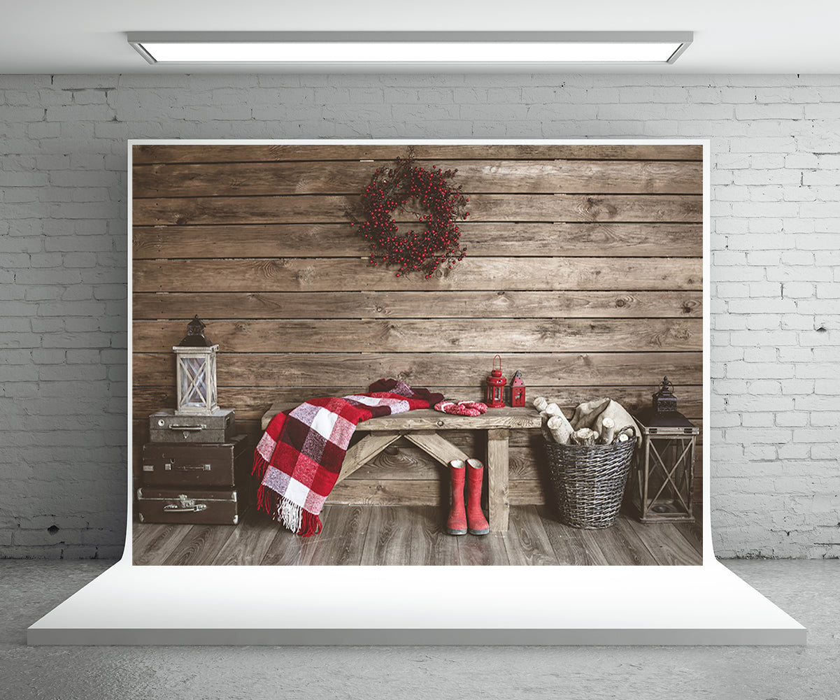 Toile de fond de Noël pour fond de cadre de photographie