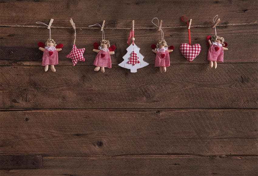 Toile de fond de Noël pour la photographie mur en bois