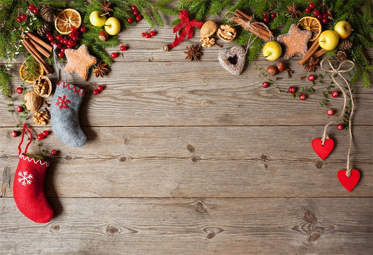 Toile de fond de Noël mur en bois pour la photographie photo studio