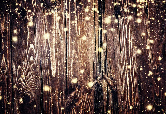 Toile de fond de photographie de mur en bois clair étoile pour Noël