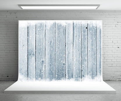 Toile de fond de flocon de neige blanc mur en bois photographie fond de Noël