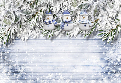 Toile de fond de photo bonhomme de neige blanc fond de Noël