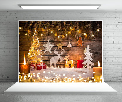 Toile de fond de Noël pour la photographie fond d'étoile lumineuse