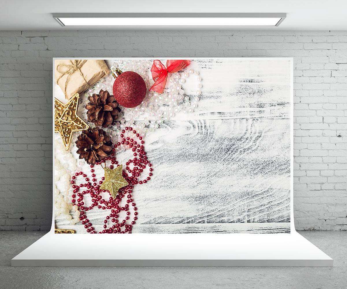 Toile de fond de mur en bois de Noël pour Noël