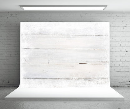 Toile de fond de photo de mur en bois de flocon de neige blanc pour Noël