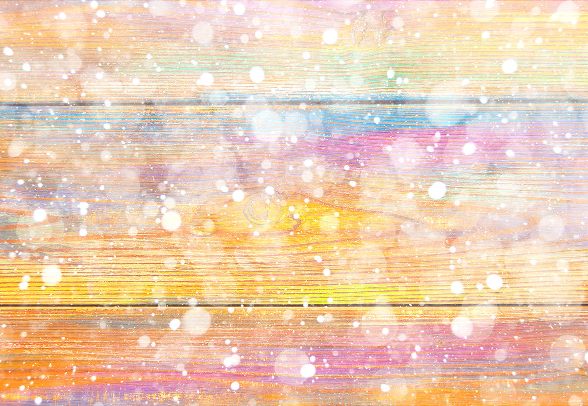 Toile de fond de couverture de neige couleur bois photo de Noël