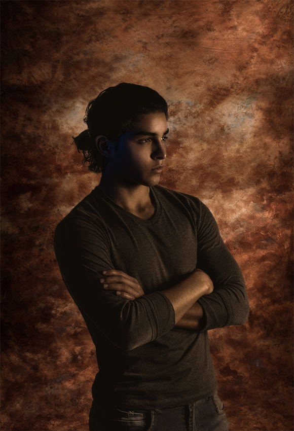 Toile de fond abstraite marron foncé pour le studio de photographie