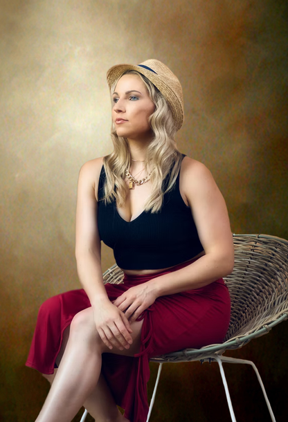 Toile de fond de portrait abstrait marron foncé et clair pour le studio