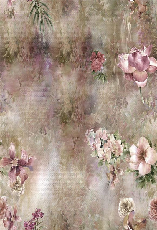 Toile de fond décors roses floral vintage